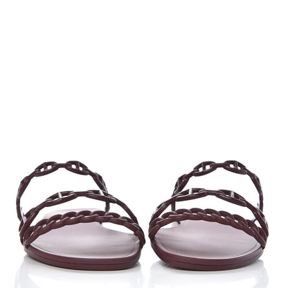 Hermes TPU Rivage Sandals 36 Bordeaux 2 of 8