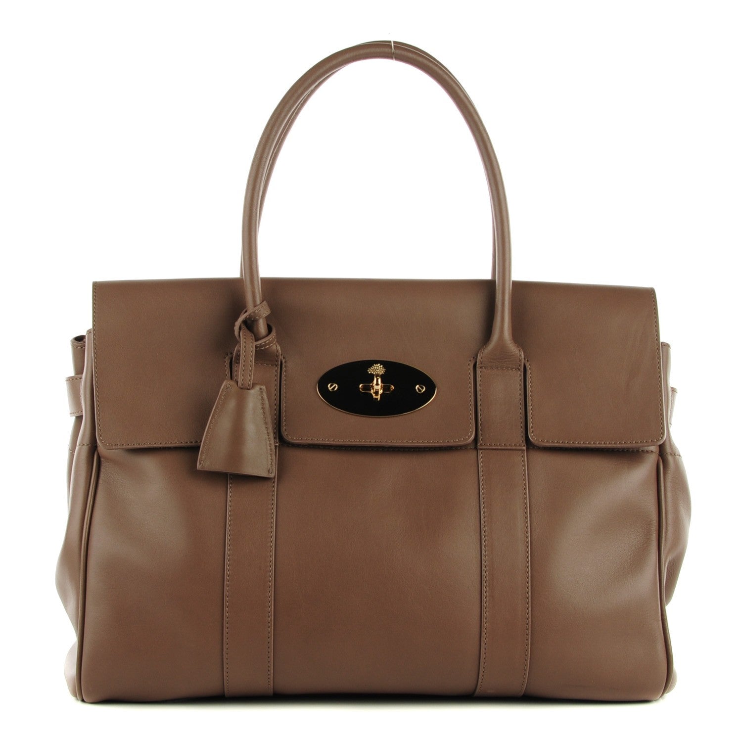 Mulberry Smooth Calfskin Bayswater Taupe 1 of 8