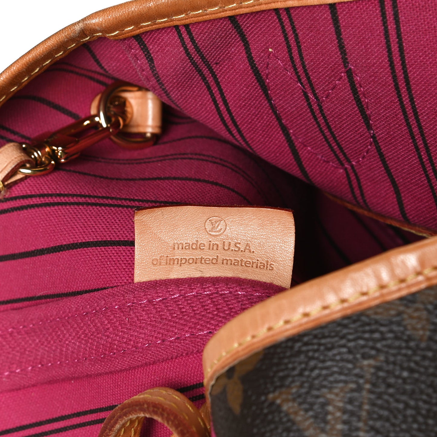 Monogram Aspen V Neverfull MM Hot Pink