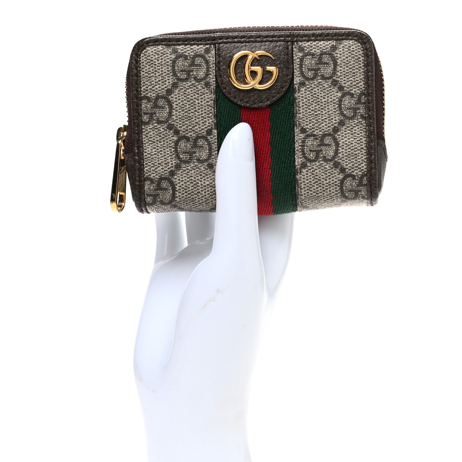 Gucci GG Supreme Monogram Web Ophidia Playing Card Case Beige New Acero 2 of 9