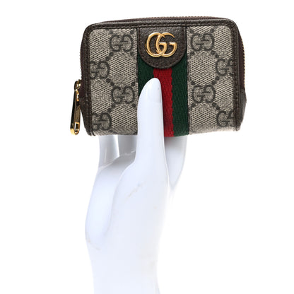 Gucci GG Supreme Monogram Web Ophidia Playing Card Case Beige New Acero 2 of 9
