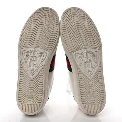 Gucci Calfskin Web GG Apple Embroidered Womens Ace Sneakers 39.5 White 5 of 8