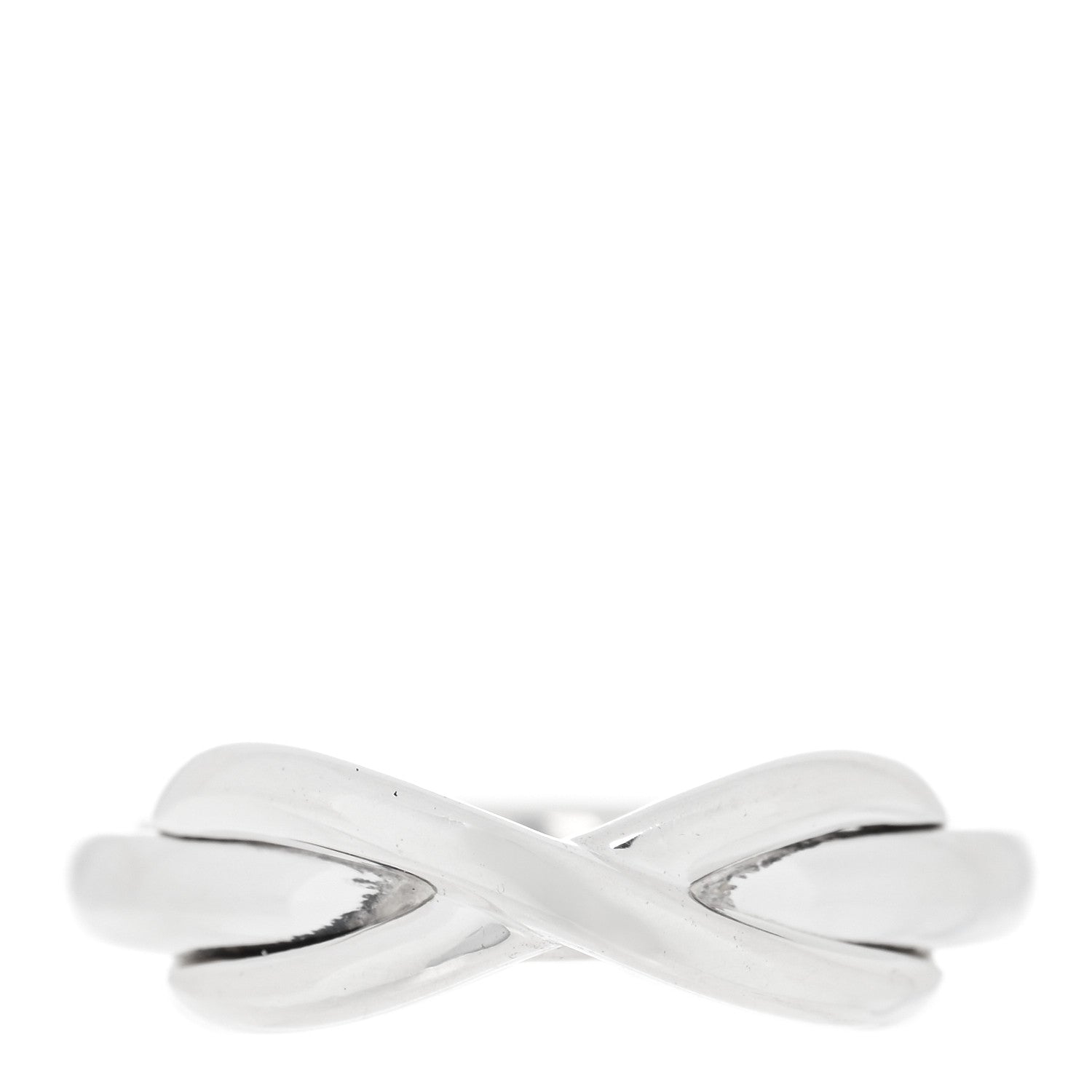 Tiffany Sterling Silver Infinity Ring 49 4.75 1 of 5