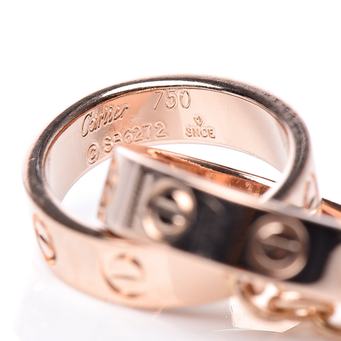 18K Pink Gold Interlocking LOVE Bracelet