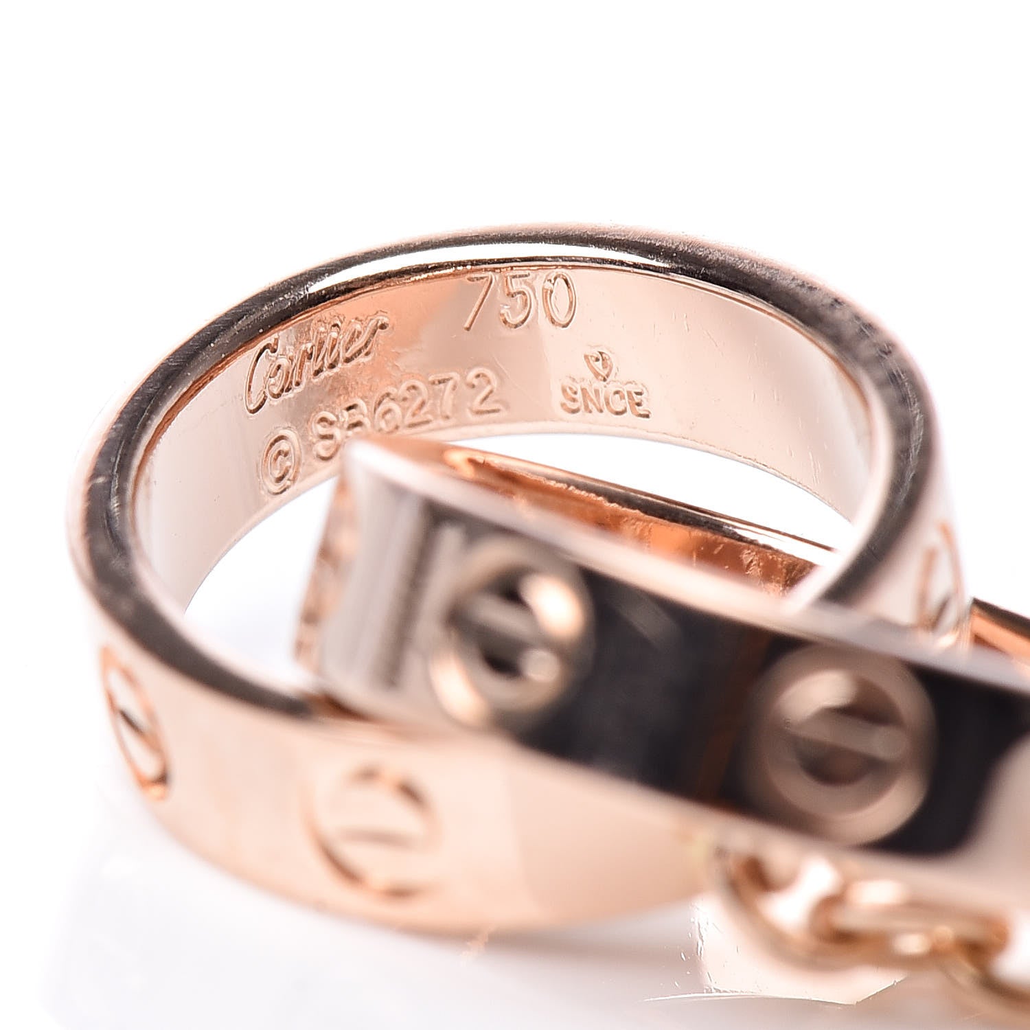 Cartier 18K Pink Gold Interlocking LOVE Bracelet 5 of 5