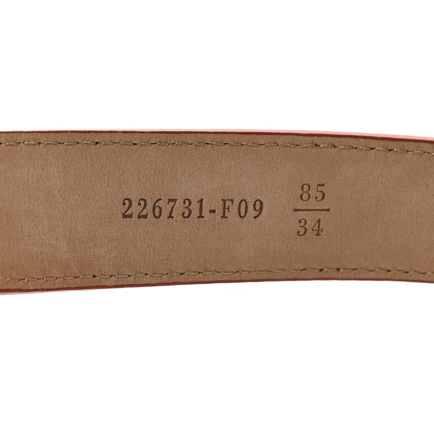 Vitello Elite FF Buckle Belt 85 34 Red