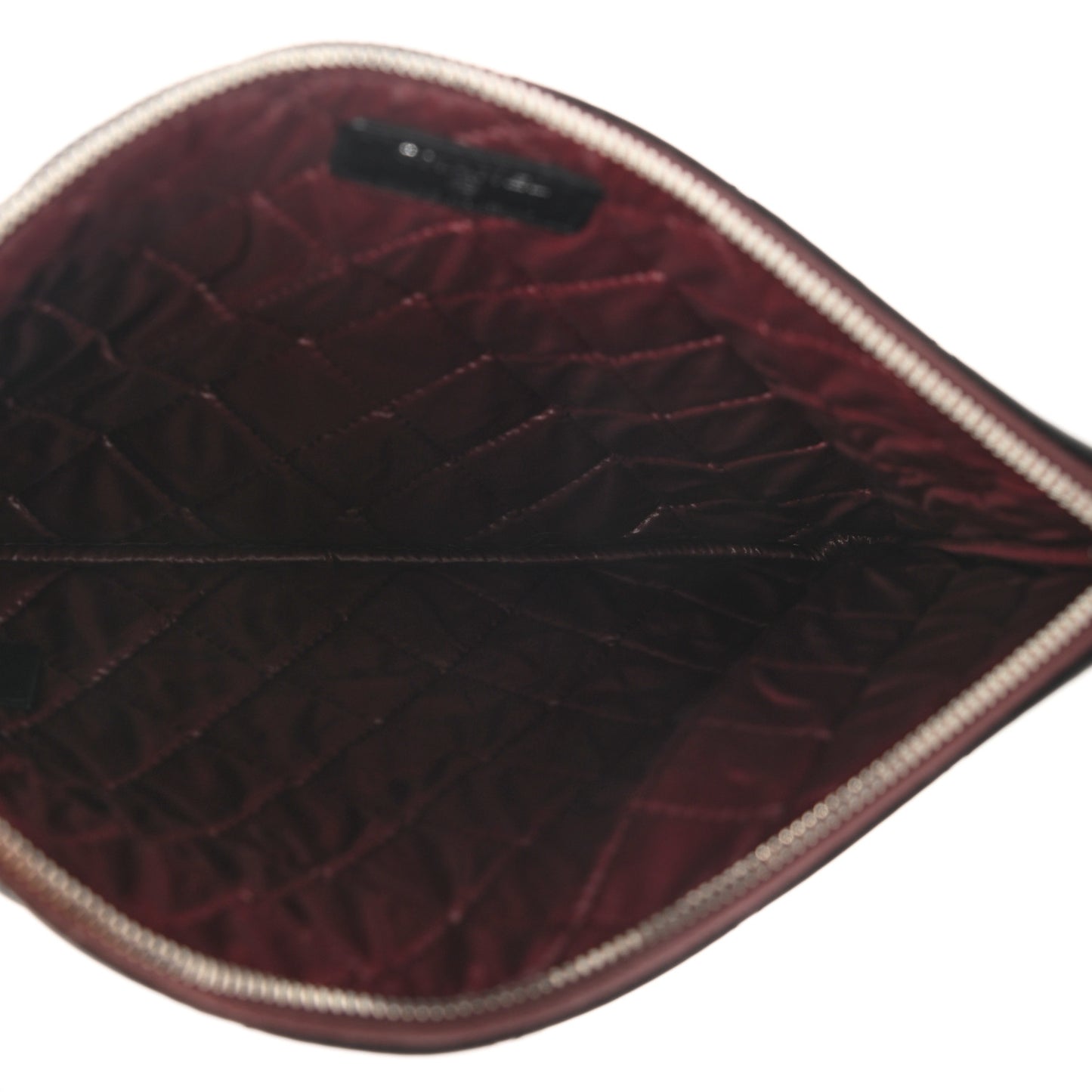 Lambskin Quilted Medium Cosmetic Case Black