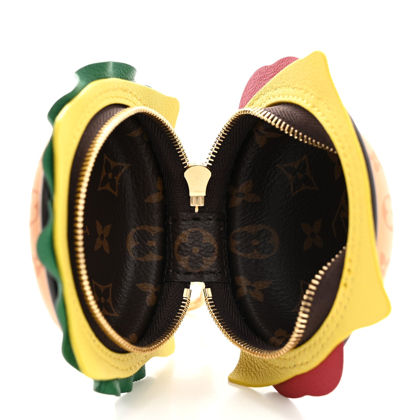 Monogram Calfskin Burger Pouch Charm Bag Charm