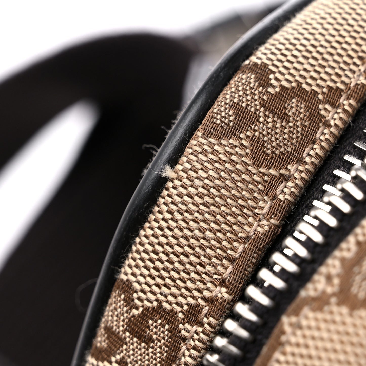 Monogram Dollar Calfskin Belt Bag Beige Ebony Testa di Moro Marrone Scuro