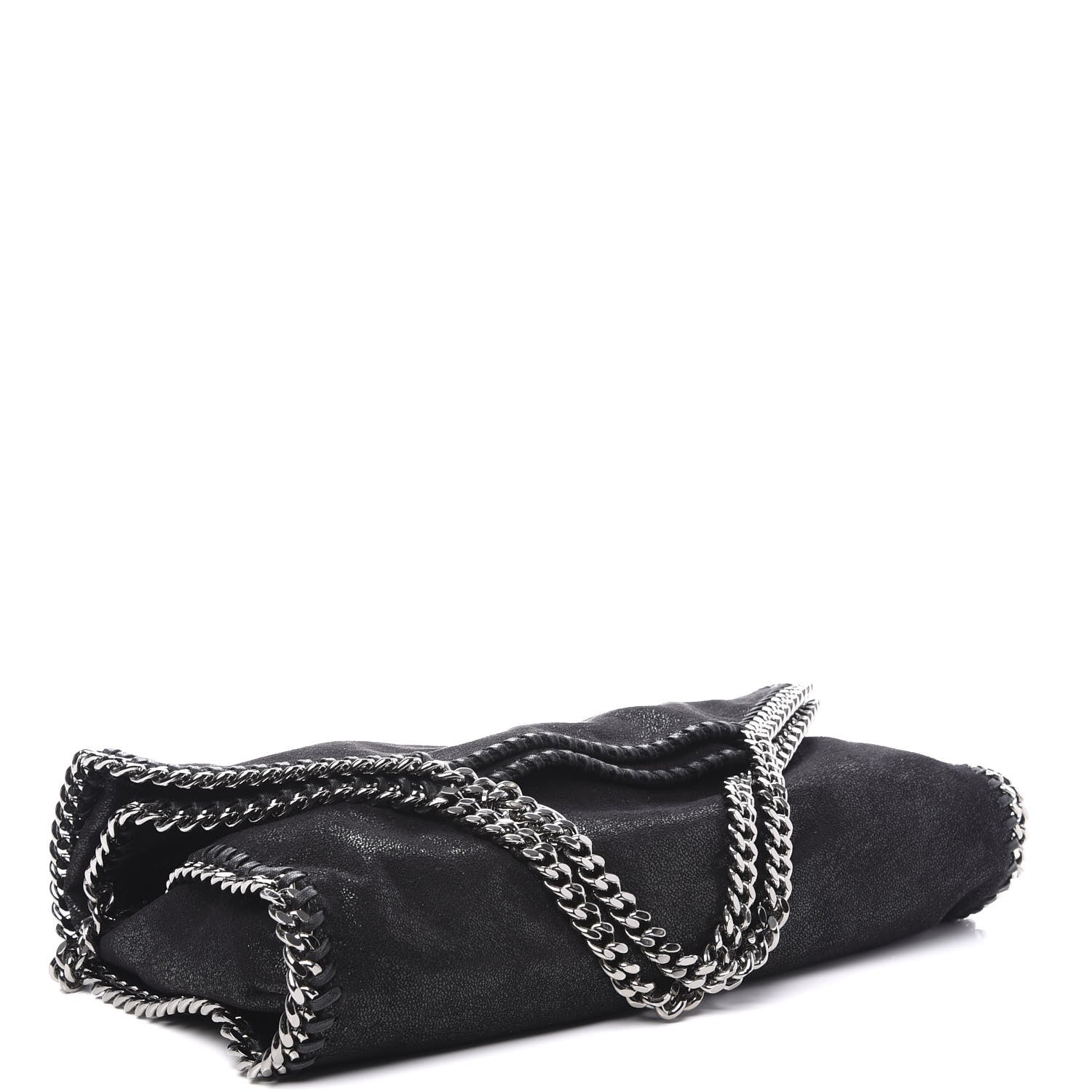 Stella McCartney Shaggy Deer Falabella Fold Over Tote Black 3 of 10