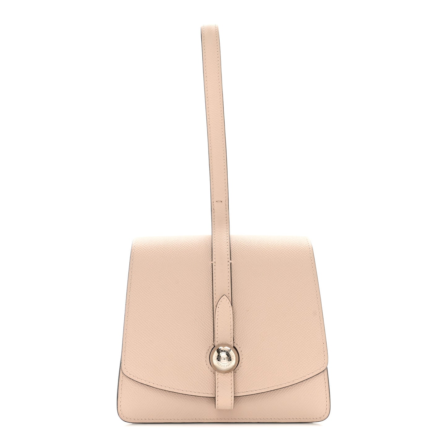 Carat Calfskin Madeleine Clutch Powder Peach