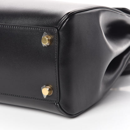 Celine Satinated Calfskin Medium 16 Top Handle Bag Black 12 of 13