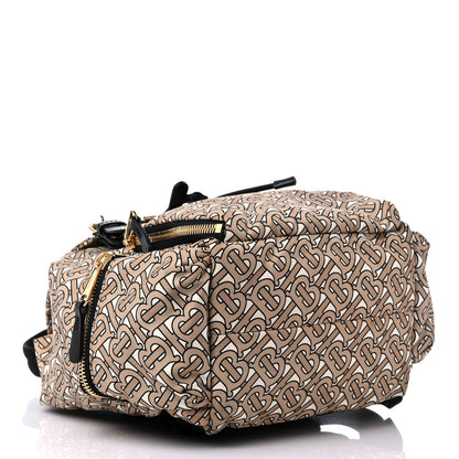 Burberry Nylon Monogram Medium Rucksack Backpack Beige 4 of 10
