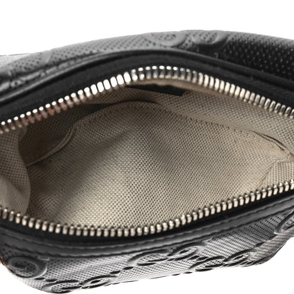 Gucci Calfskin GG Tennis Embossed Belt Bag Black 4 of 7