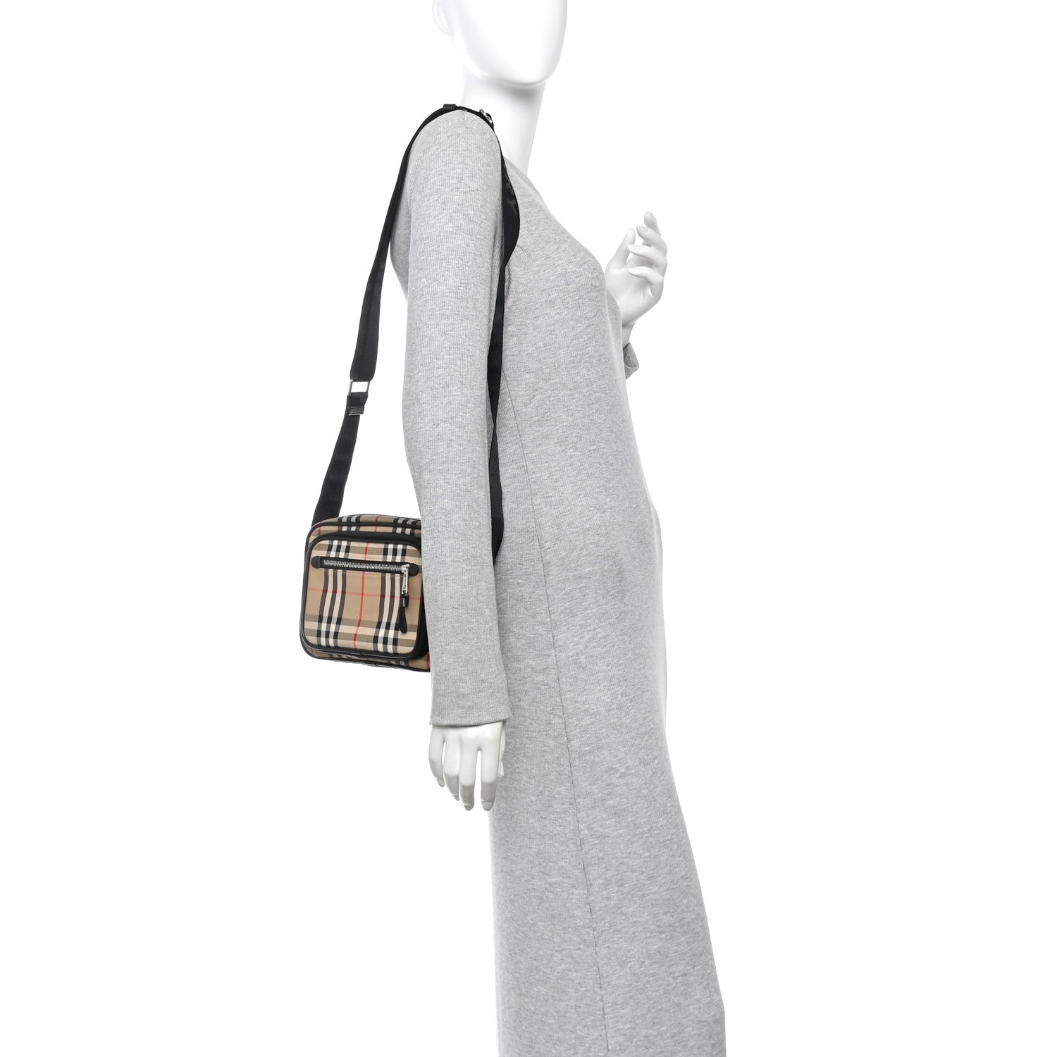 Burberry Canvas Check Paddy Messenger Archive Beige 2 of 9