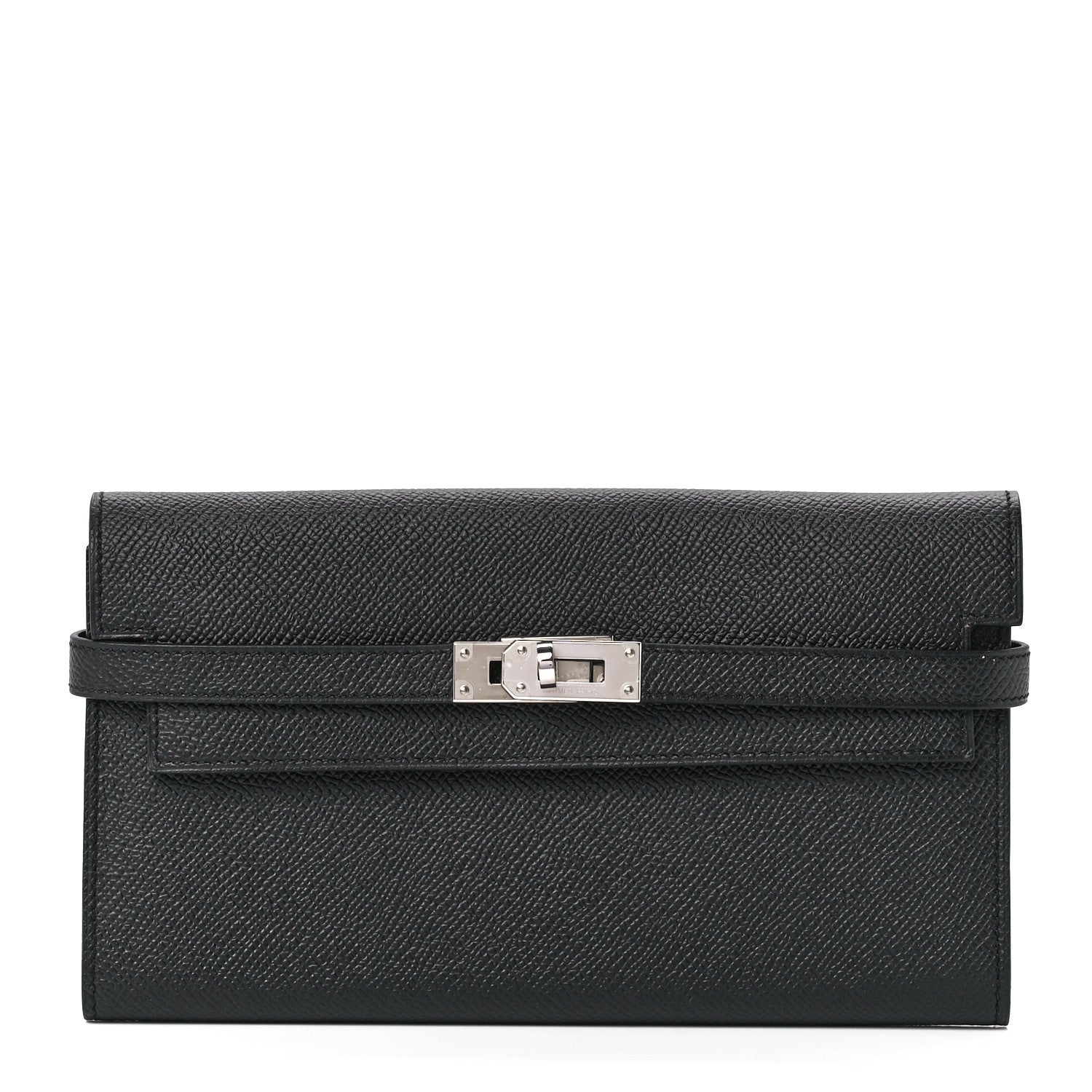 Hermes Epsom Kelly Longue Wallet Black 1 of 11