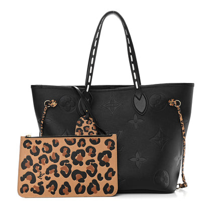 Louis Vuitton Empreinte Monogram Giant Wild At Heart Neverfull MM Black 1 of 11