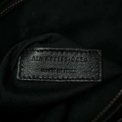 Saint Laurent Crinkled Calfskin Matelasse Monogram Medium Niki Chain Satchel Black Black 7 of 12
