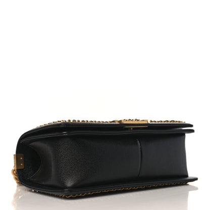 Chanel Caviar Quilted Medium Chain Around Boy Flap Black 4 of 10