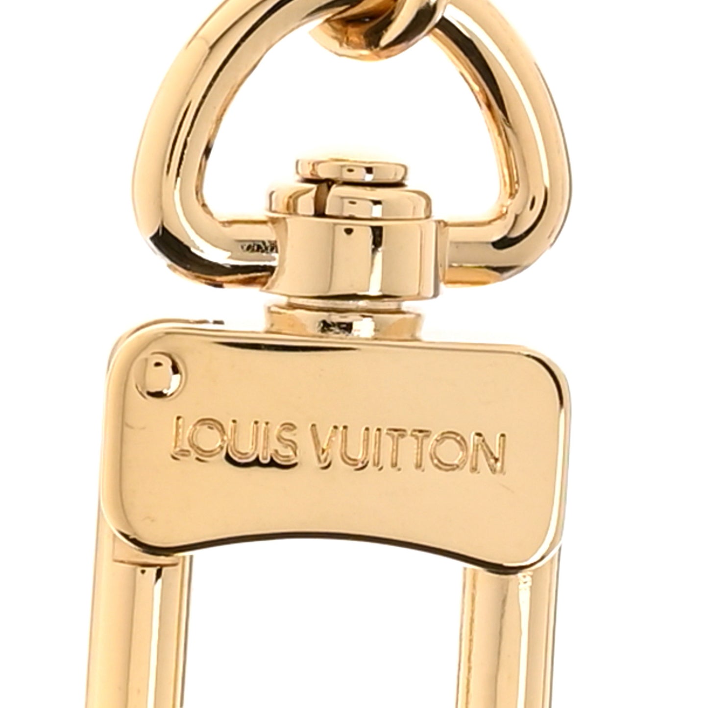Metal Pochette Extender Key Ring Chain Gold