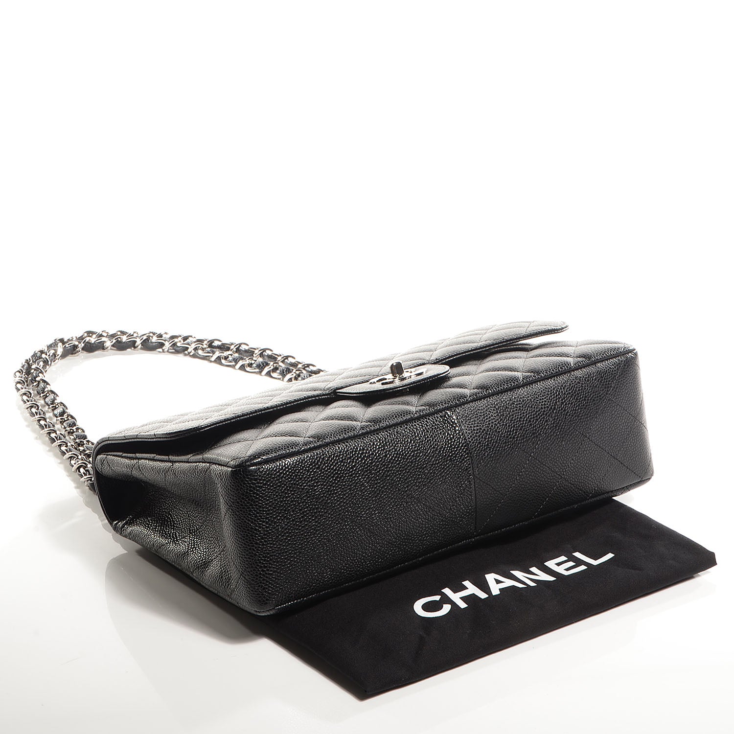 Chanel Caviar Jumbo Single Flap Black 4 of 8