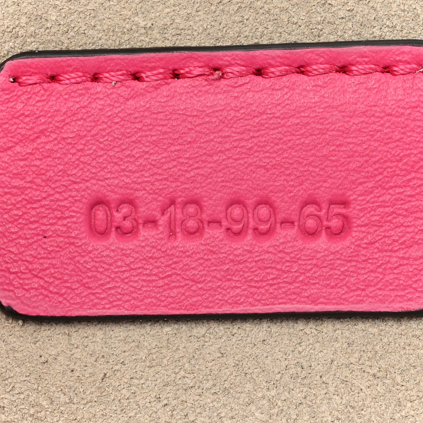 Suede Calfskin Mini Faye Bracelet Bag Fuchsia Rose