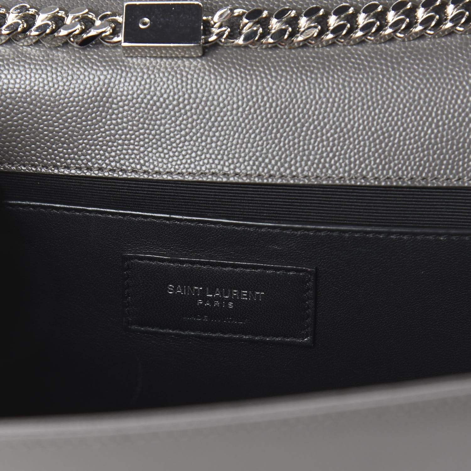 Saint Laurent Grain De Poudre Large Classic Monogram Kate Satchel Earth 5 of 8