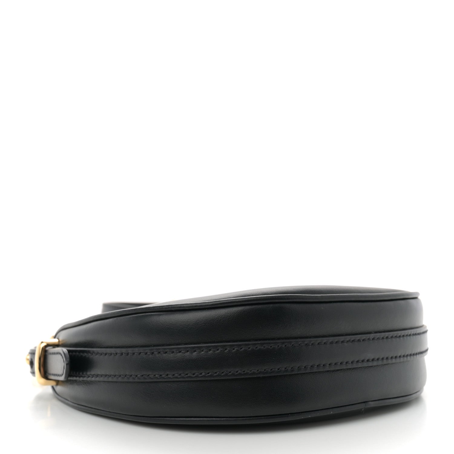 Prada Soft Calfskin Arque Shoulder Bag Black 4 of 11