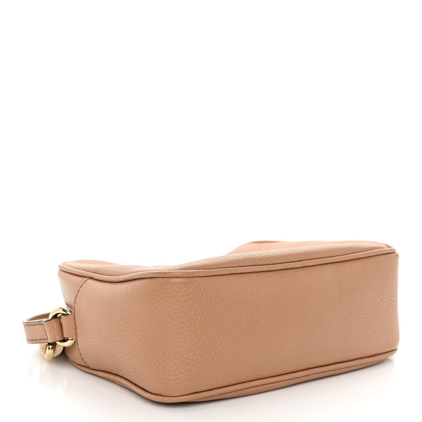 Pebbled Calfskin Small Soho Disco Bag Camelia