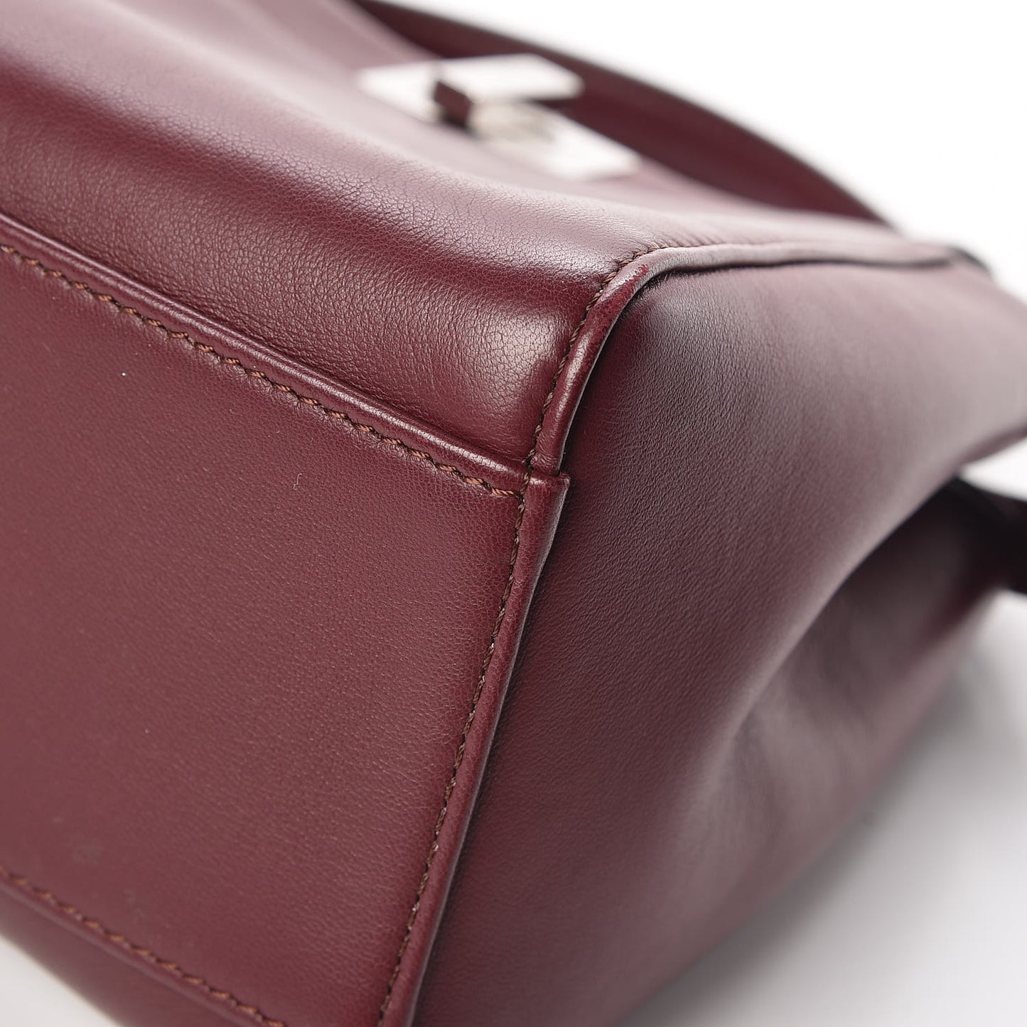 Nappa Mini Peekaboo Iconic Satchel Bordeaux