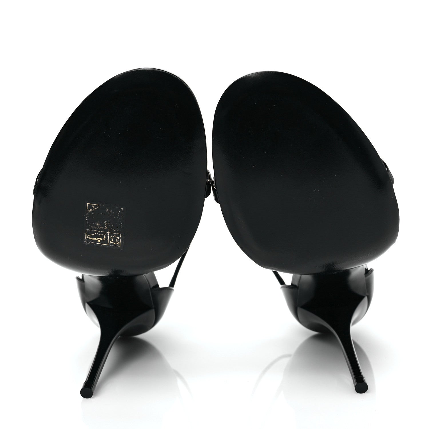 Saint Laurent Patent Cassandra 100 Sandals 38 Black 5 of 8