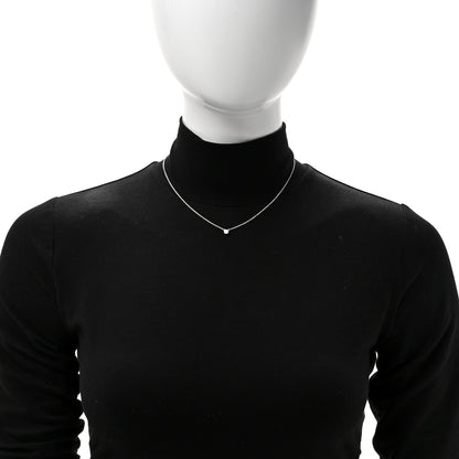 Tiffany Sterling Silver Diamond .07ct Elsa Peretti Diamonds by the Yard Pendant Necklace 2 of 7