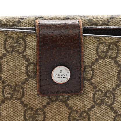 Gucci GG Plus Monogram Ladies GG French Flap Wallet Beige Ebony Cocoa 11 of 11