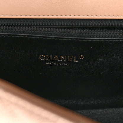Chanel Caviar Quilted Medium CC Filigree Flap Beige Black 6 of 10