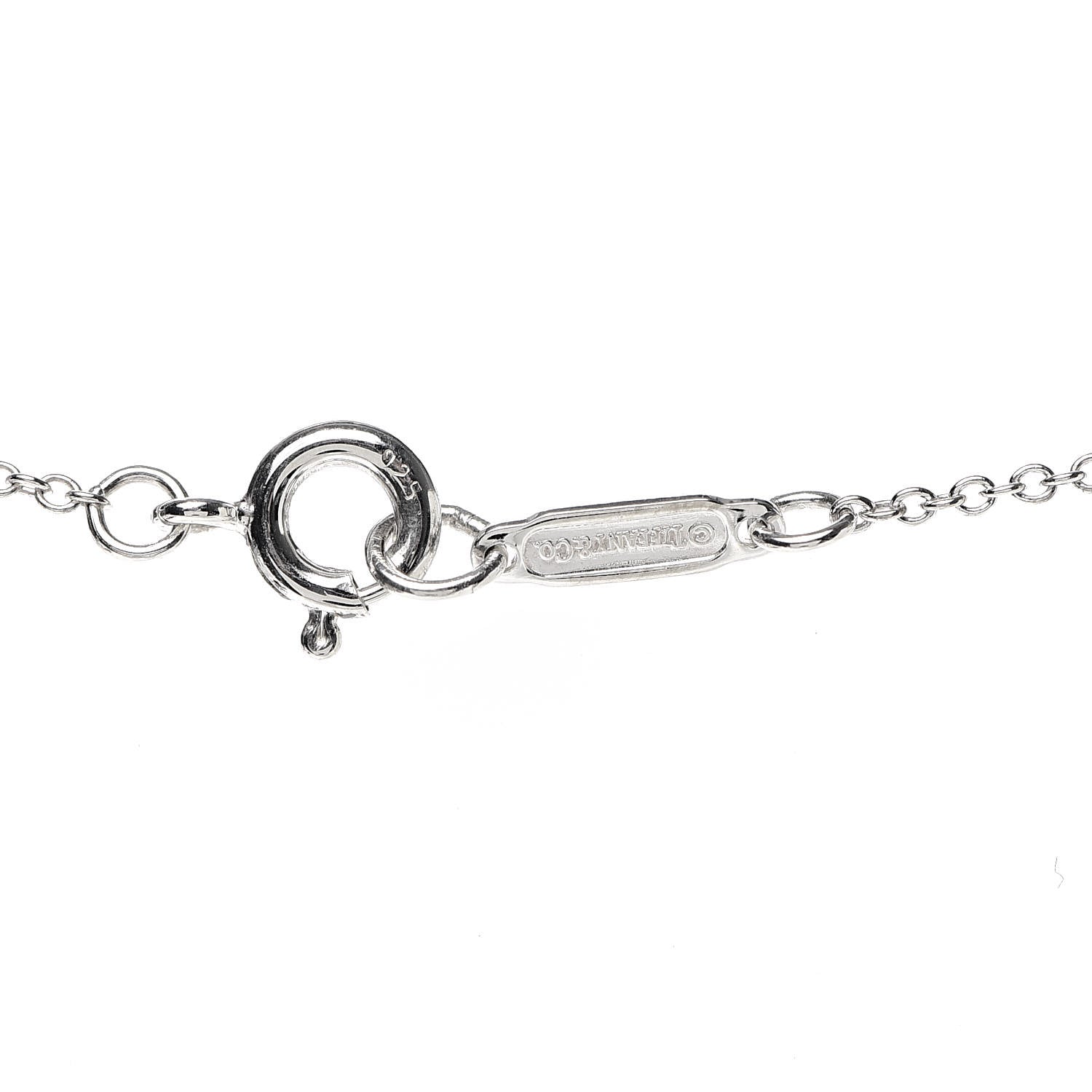Tiffany Sterling Silver Small Bow Pendant Necklace 5 of 7