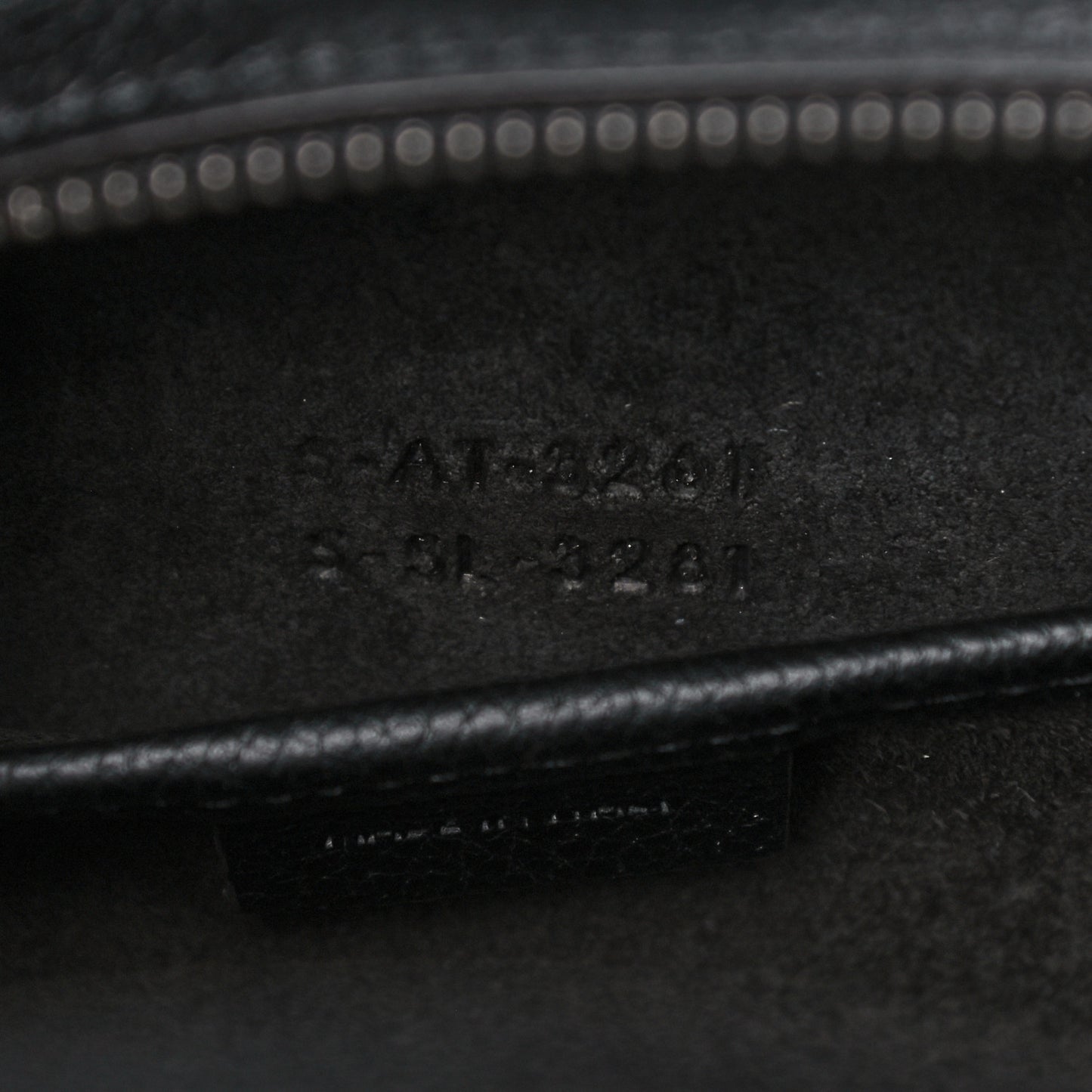 Drummed Calfskin Nano Luggage Black