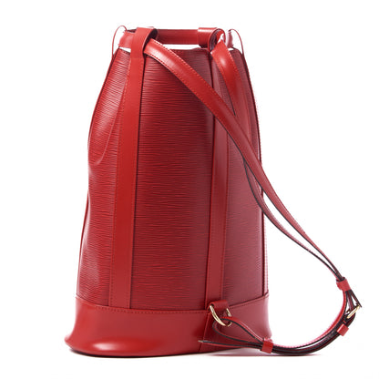 Louis Vuitton Epi Randonnee PM Castillan Red 2 of 7