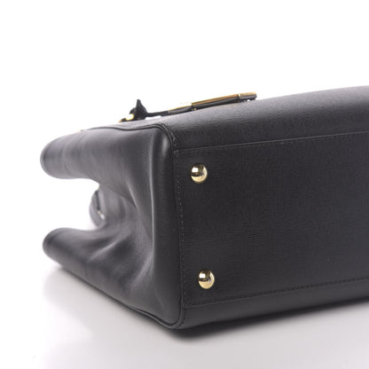 Fendi Vitello Elite Petite 2Jours Tote Black 7 of 10
