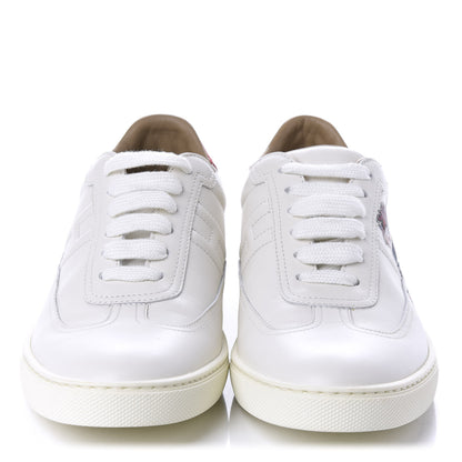 Hermes Calfskin Pegase Pop Womens Quicker Sneakers 36.5 White Multicolor 2 of 10