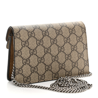 Gucci GG Supreme Monogram Super Mini Dionysus Shoulder Bag Taupe 3 of 12