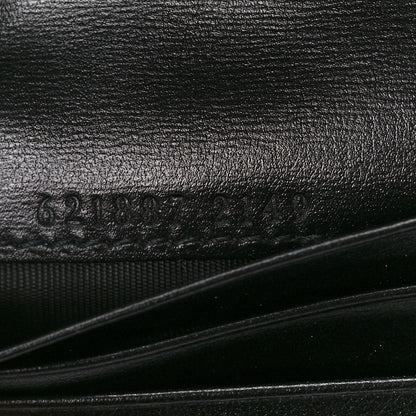 Gucci Boarded Plutone Calfskin Horsebit 1955 Card Case Wallet Black 8 of 12