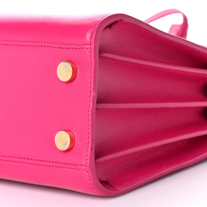 Saint Laurent Calfskin Nano Sac De Jour Lipstick Fuchsia 7 of 9