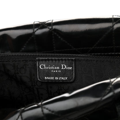 Christian Dior Vinyl Cannage Duffle Black 6 of 11