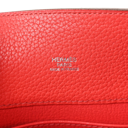 Hermes Taurillon Clemence Verso So Kelly 22 Rouge Pivoine Rose Jaipur 6 of 10