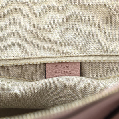 Gucci Dollar Calfskin Large GG Charm Dome Satchel Tote Soft Pink 8 of 13