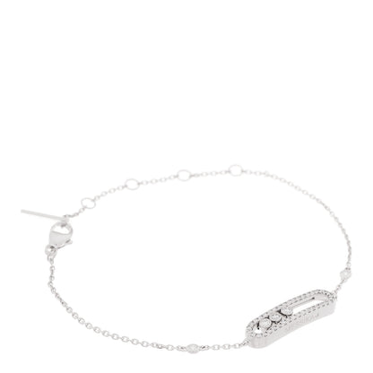 Messika 18K White Gold Diamond Classic Baby Move Pave Bracelet 1 of 6