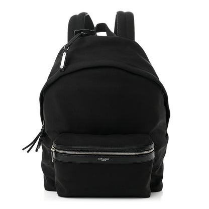 Saint Laurent Canvas City Backpack Black 1 of 10