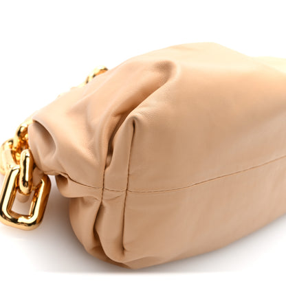 Bottega Veneta Calfskin The Pouch Chain Almond 8 of 9
