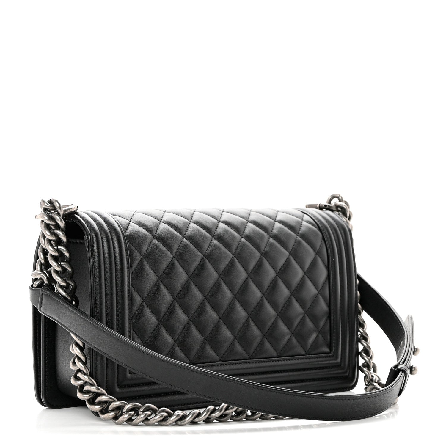 Chanel Calfskin Quilted Medium Boy Flap Black 3 of 9