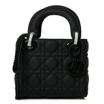 Christian Dior Ultra Matte Calfskin Cannage Mini Lady Dior Black 1 of 7